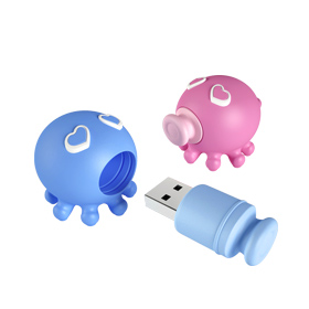 usb-flash drive / флешка 16Гб A-Data T806 Octopus (осьминожка розовая)