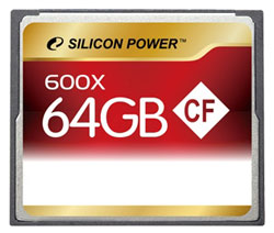    64 Compact Flash Silicon Power  600X