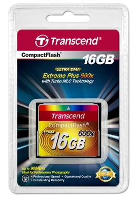   16  Transcend Ultra Speed CF Card 600X