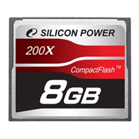   Compact Flash Card 8 Silicon Power Super Speed 200x, SP8GBCF200