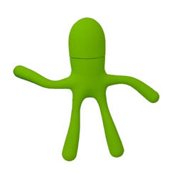 Флешка подарочная Super Talent Gumby Man Series - Зелёный человечек