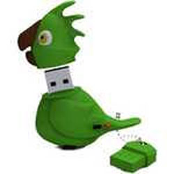   Флешка подарочная ICONIK Попугай (зеленый)