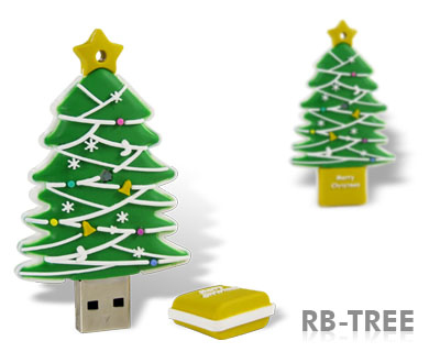 usb-flash drive / флешка 4 Гб SuperTalent RB-TREE (новогодняя елочка )
