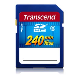   16 Transcend TS16GSDHC6V SecureDigital Card HC Class6 ( 240)