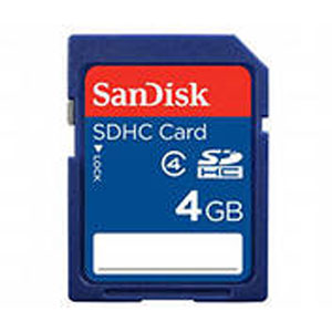   4 SanDisk  SecureDigital HC Class4