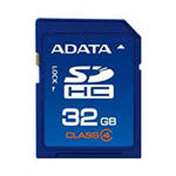   32  Secure Digital A-data SDHC Class 4