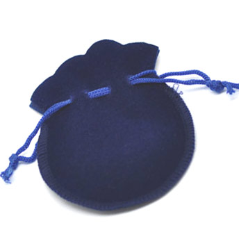 мешочек бархатный подарочный (синий,  размер 8 х 10 см)
