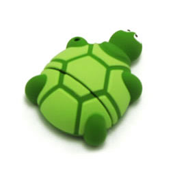Флешка подарочная Super Talent Animal Series - Зелёная черепашка